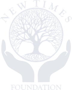 The New Times Foundation mark: a tree held in a pair of open hands.